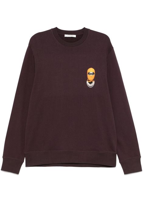 Purple Small Mask sweatshirt Ih nom uh nit  - men